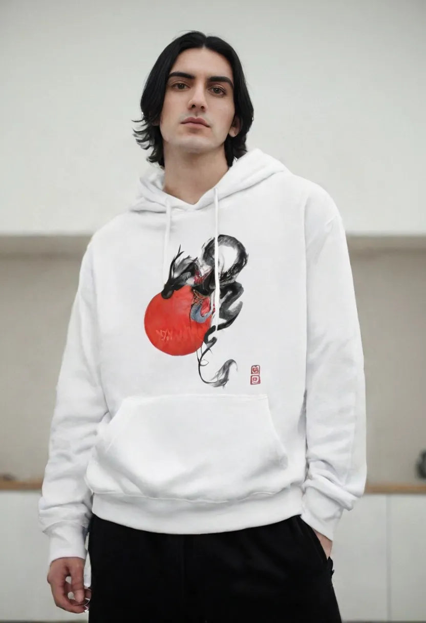 BLOOD RED VANTAGE Dragon Style Hoodie